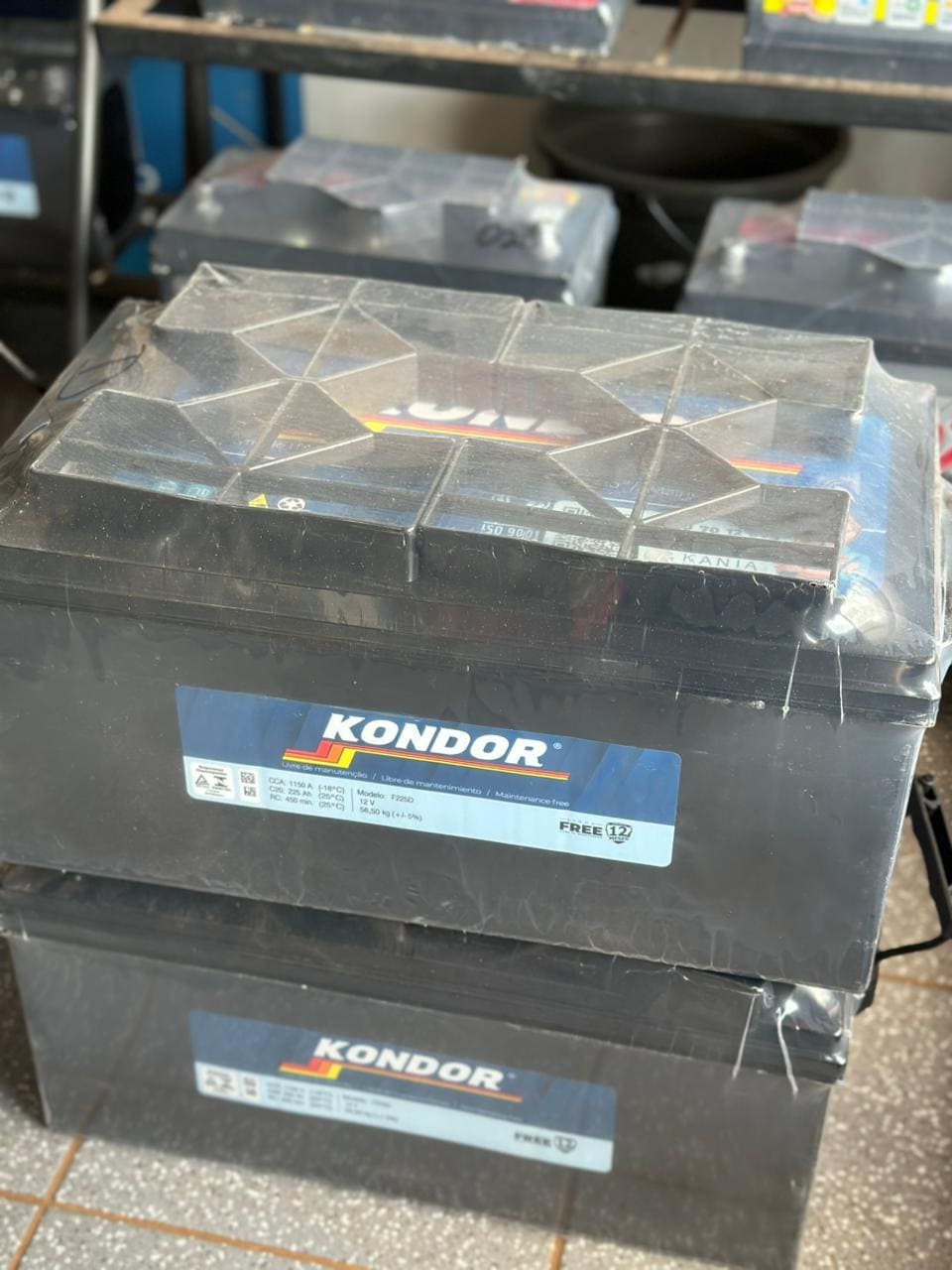 Bateria Kondor 225AH Direita e Esquerda